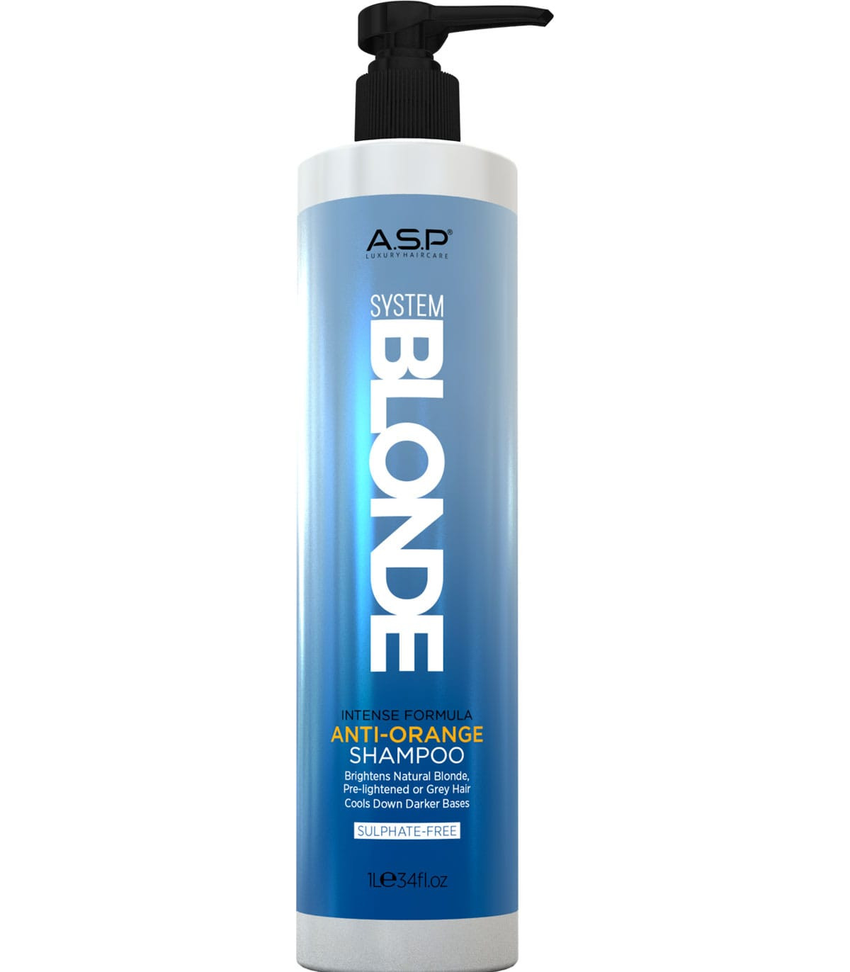 ASP System Blonde Anti-Orange Shampoo Шампунь для нейтралізації помаранчевого пігменту купити в Києві, Україні ❤️ Lavka Kabani
