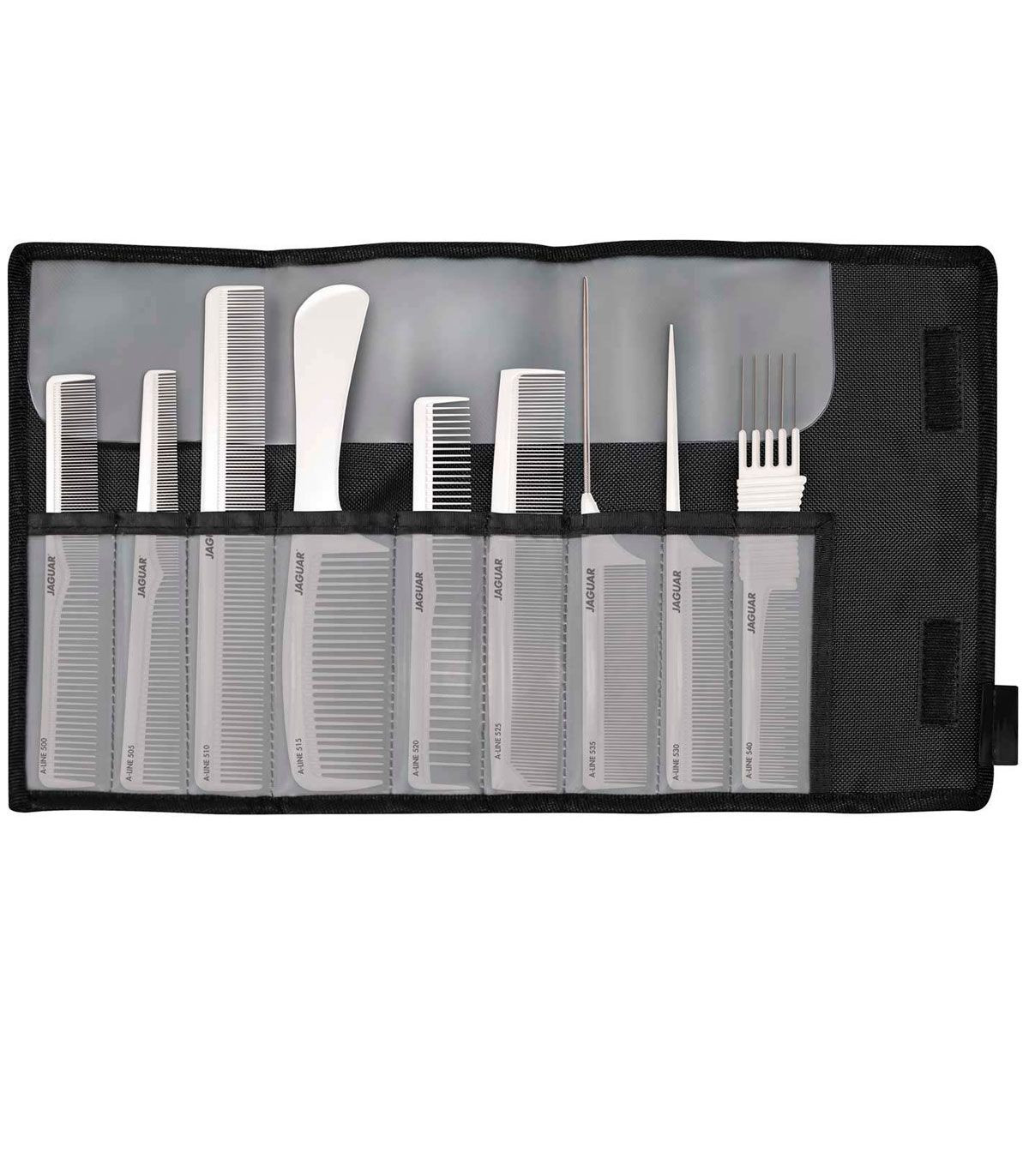 Jaguar A-LINE набір з 9-ти гребінців в чохлі купити в Києві, Україні - Lavka Kabani