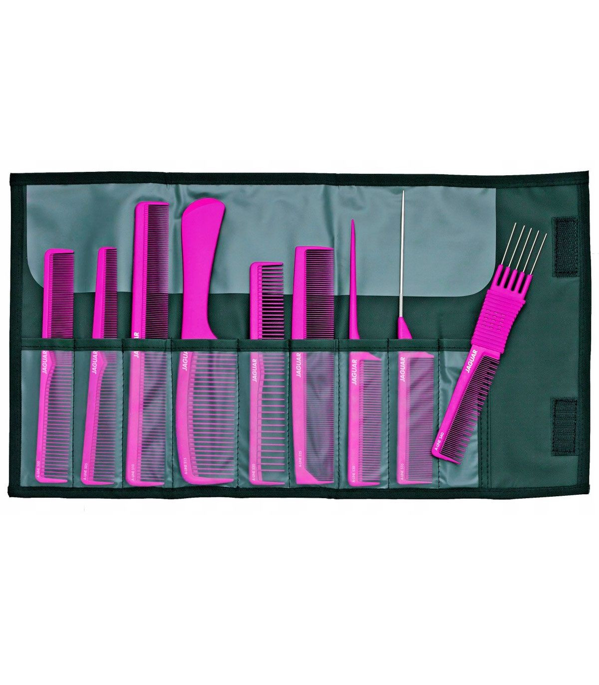 Jaguar A-LINE набір з 9-ти гребінців в чохлі купити в Києві, Україні - Lavka Kabani