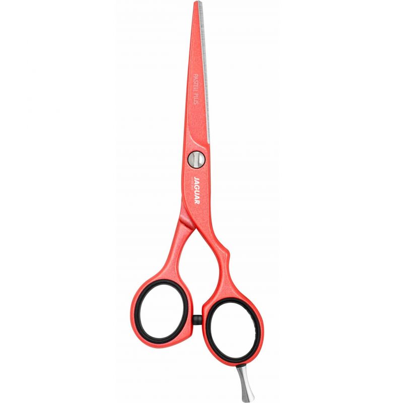 Эргономичные ножницы Jaguar White Line Pastell Plus Offset Coral 5.5