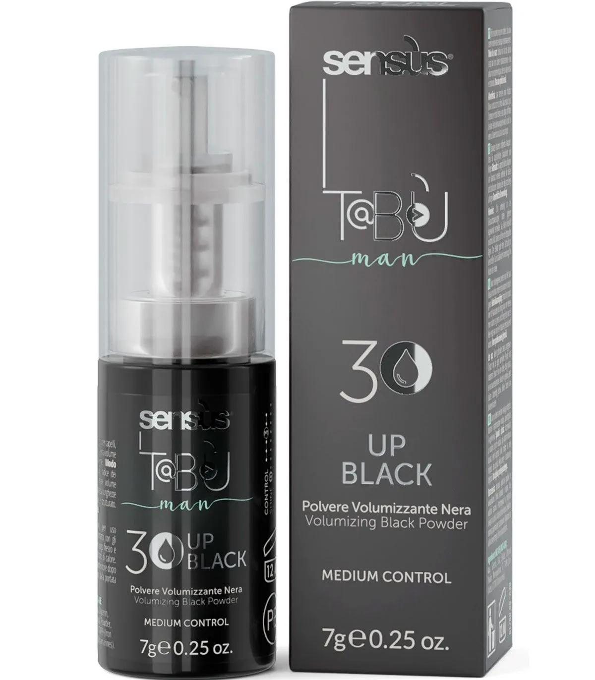 Sensus Tabu Up 30 Black Черная пудра для объема волос купить в Киеве, Украине - Lavka Kabani