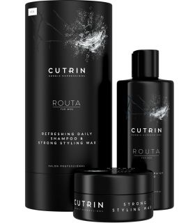 Набір для чоловіків (Освіжаючий шампунь і віск) Cutrin Routa Gift Box