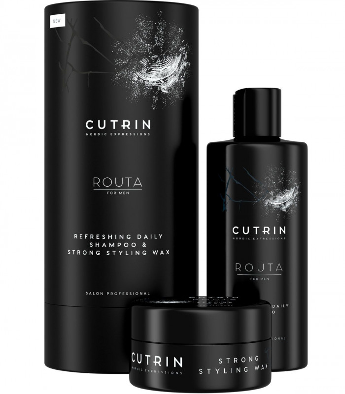 Cutrin Routa Gift Box Набір для чоловіків (Освіжаючий шампунь і віск) купити в Києві, Україні ❤ Lavka Kabani