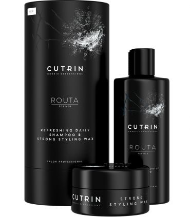 Набор для мужчин (Освежающий шампунь и воск) Cutrin Routa Gift Box