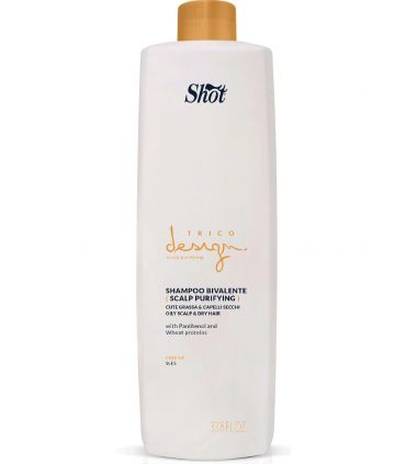 Шампунь для жирной кожи головы и сухих волос Shot Trico Design Skin Purifying Bivalente Shampoo