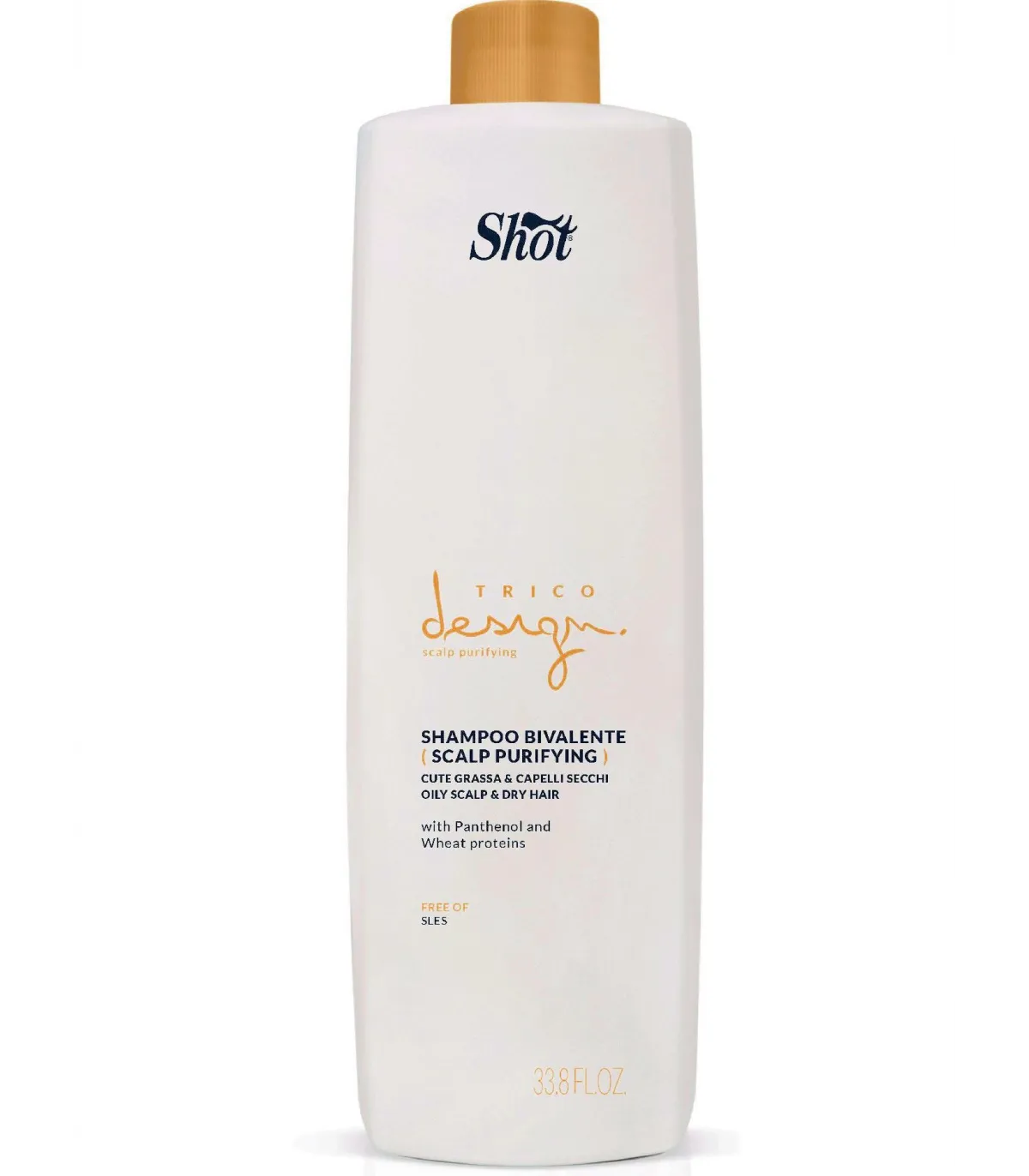 Shot Trico Design Skin Purifying Bivalente Shampoo Шампунь для жирної шкіри голови і сухого волосся купити в Україні та Києві ❤
