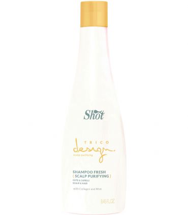 Восстанавливающий шампунь для волос Shot Trico Design Scalp Purifying Fresh Ice Shampoo