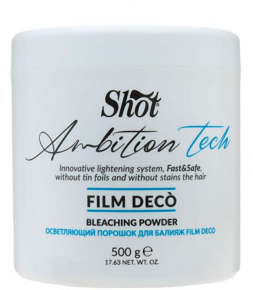 Осветляющий порошок для балаяжа Shot Ambition Tech Film Deco Bleaching Powder