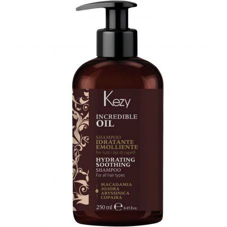 Увлажняющий и разглаживающий шампунь Kezy Incredible Oil Hydrating Shampoo