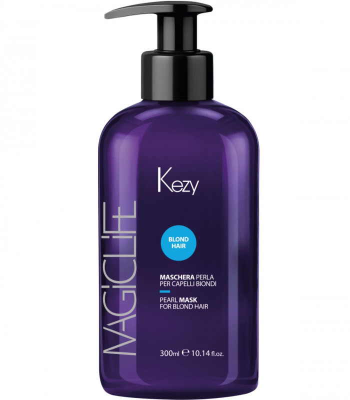 Перлинна маска для фарбованого і освітленого волосся Kezy Magic Life Blond Hair Pearl Mask