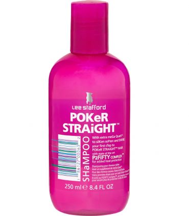 Шампунь для випрямлення волосся з термозахистом Lee Stafford Poker Straight Shampoo