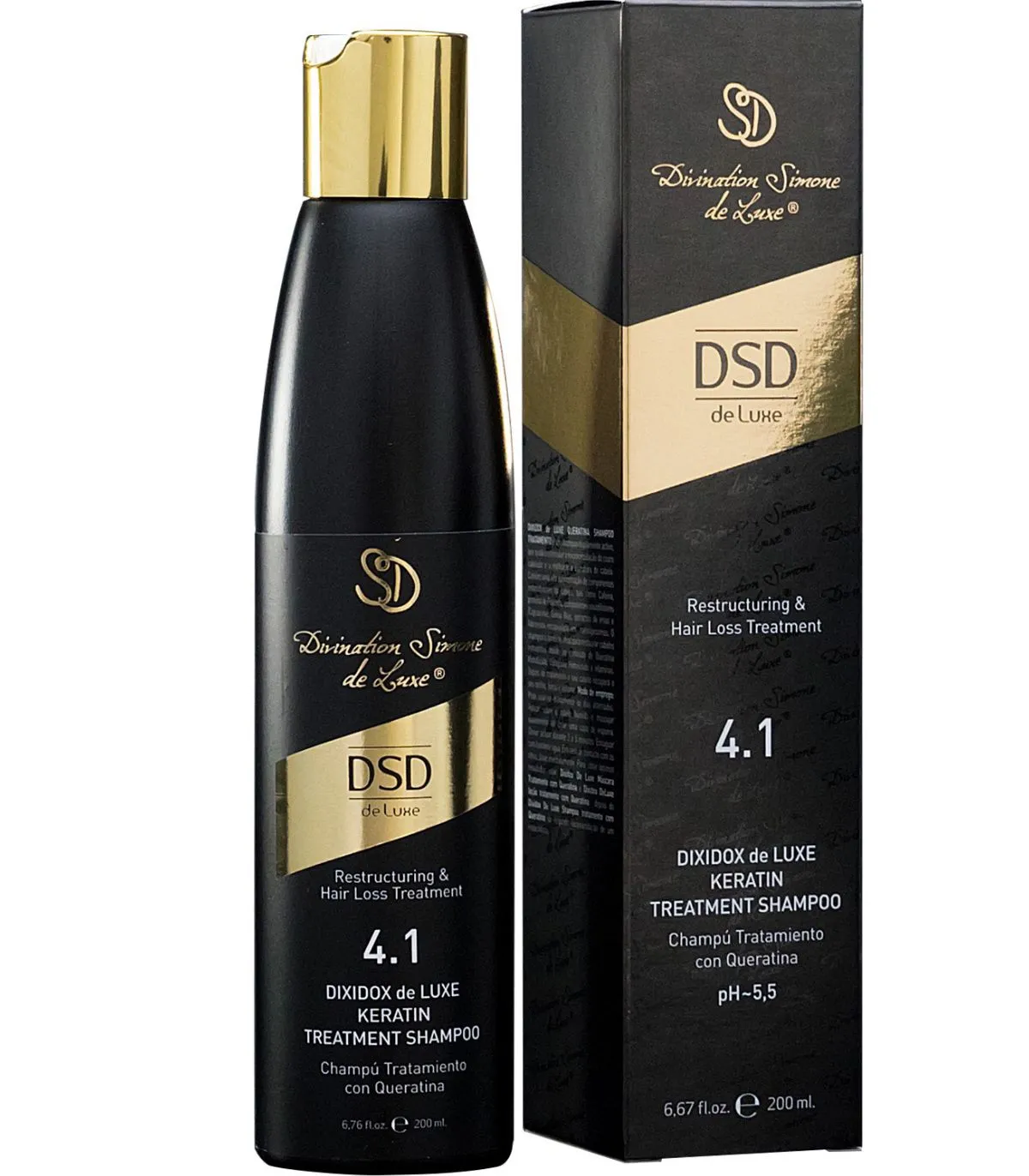 DSD De Luxe 4.1 Dixidox Keratin Treatment Shampoo Відновлюючий шампунь з кератином Діксідокс Де Люкс купити в Києві, Україні ❤ L