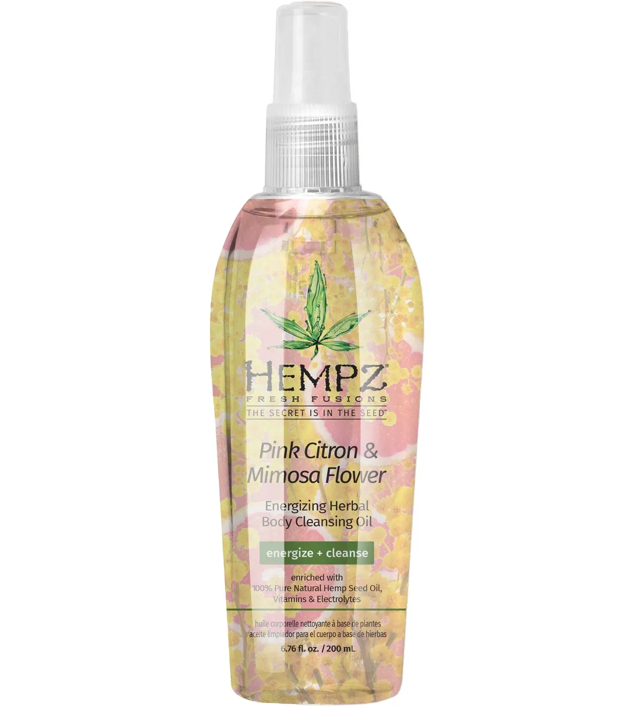 Hempz Fresh Fusions Pink Citron & Mimosa Cleansing Oil Очищуюче масло для душа Рожевий Лимон-Мімоза купити в Києві, Україні