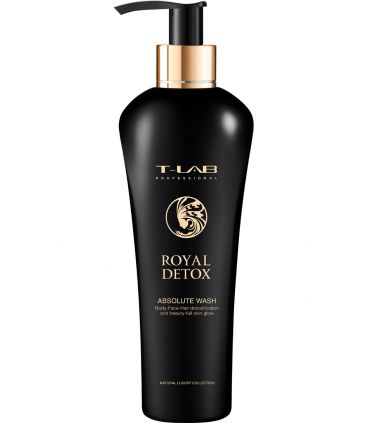 Шампунь-гель для абсолютної детоксикації волосся і тіла T-LAB Professional Royal Detox Absolute Wash