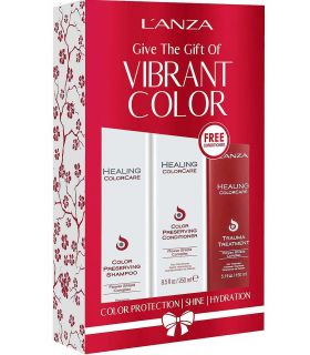 Набір для догляду за фарбованим волоссям L'Anza Healing Colour Care Holiday Trio Box