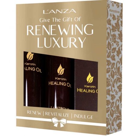Набір Lanza Keratin Healing Oil Holiday Trio Box