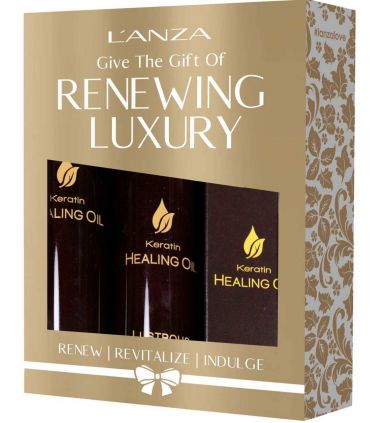 Набор Lanza Keratin Healing Oil Holiday Trio Box