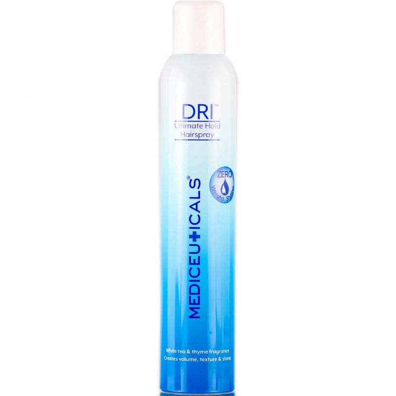 Невесомый лак для волос оптимальной фиксации Mediceuticals DRI Ultimate Hold Hairspray Невесомый лак для волос оптимальной фиксации Mediceuticals DRI Ultimate Hold Hairspray