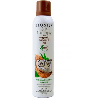 Мусс для объема с кокосом Biosilk Silk Therapy with Natural Coconut Oil Whipped Volume Mousse