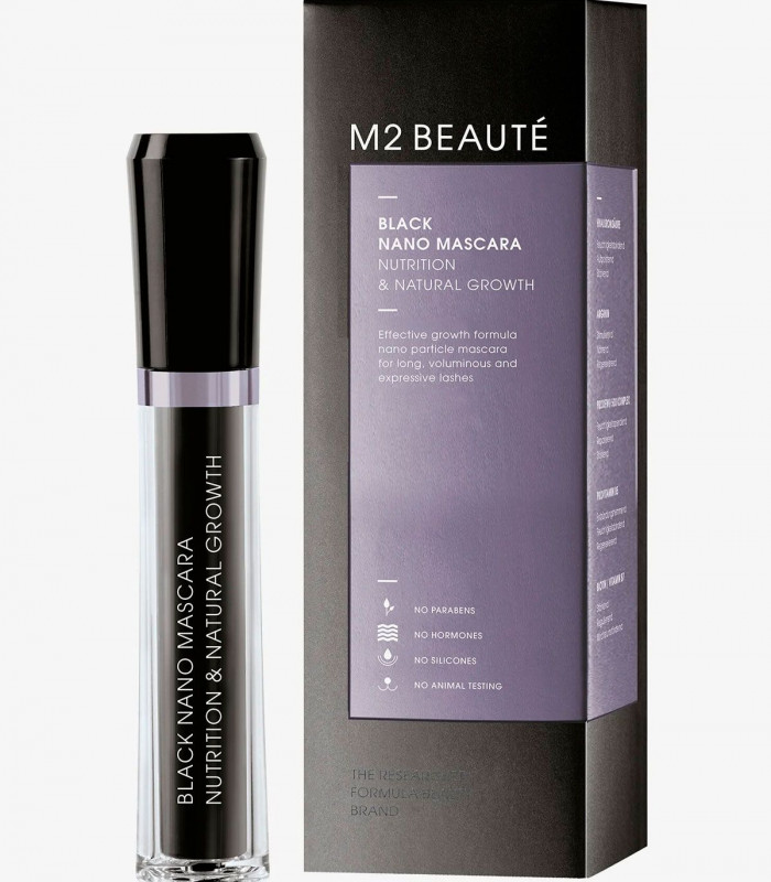 Нано туш-догляд З CU-пептидом для вій M2 Beauté Black Nano Mascara Нано туш-догляд З CU-пептидом для вій M2 Beauté Black Nano Mascara