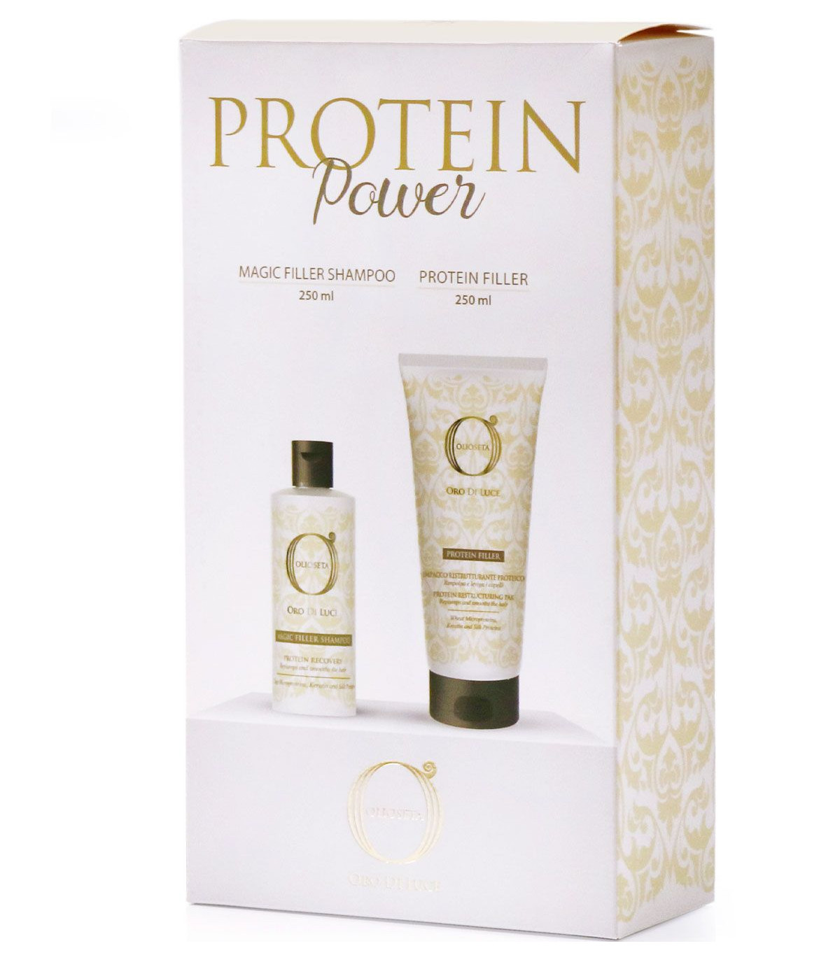 Barex Olioseta Oro di Luce Protein Power Маска Протеїновий філер + Шампунь Magic Filler купити в Києві, Україні ❤ Lavka Kabani