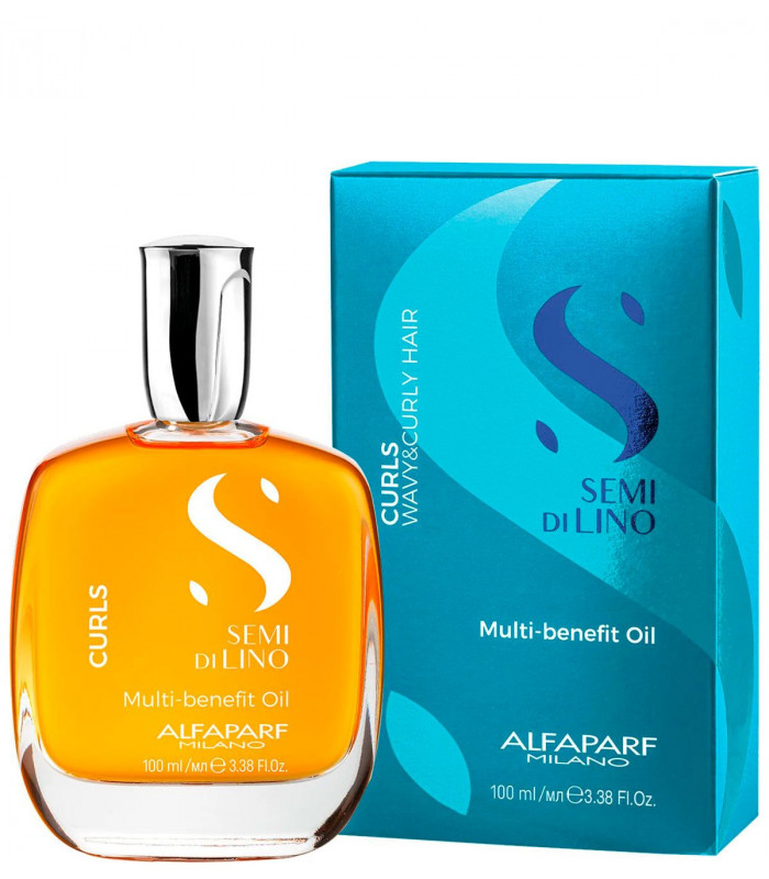 Alfaparf Semi di lino Curls Multi-Benefit Oil Багатофункціональна олія для кучерявого волосся купити в Києві, Україні ❤ Lavka Ka