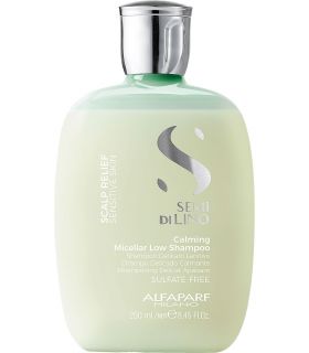 Успокаивающий шампунь Alfaparf Semi Di Lino Scalp Calming Micellar Low Shampoo