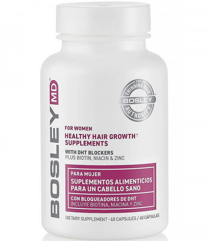 Дієтична добавка для росту здорового волосся у жінок Bosley MD Healthy Hair Growth Capsules for Women