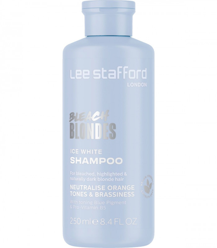 Шампунь для волос с синим пигментом Lee Stafford Bleach Blondes Ice White Toning Shampoo Шампунь для волос с синим пигментом Lee Stafford Bleach Blondes Ice White Toning Shampoo
