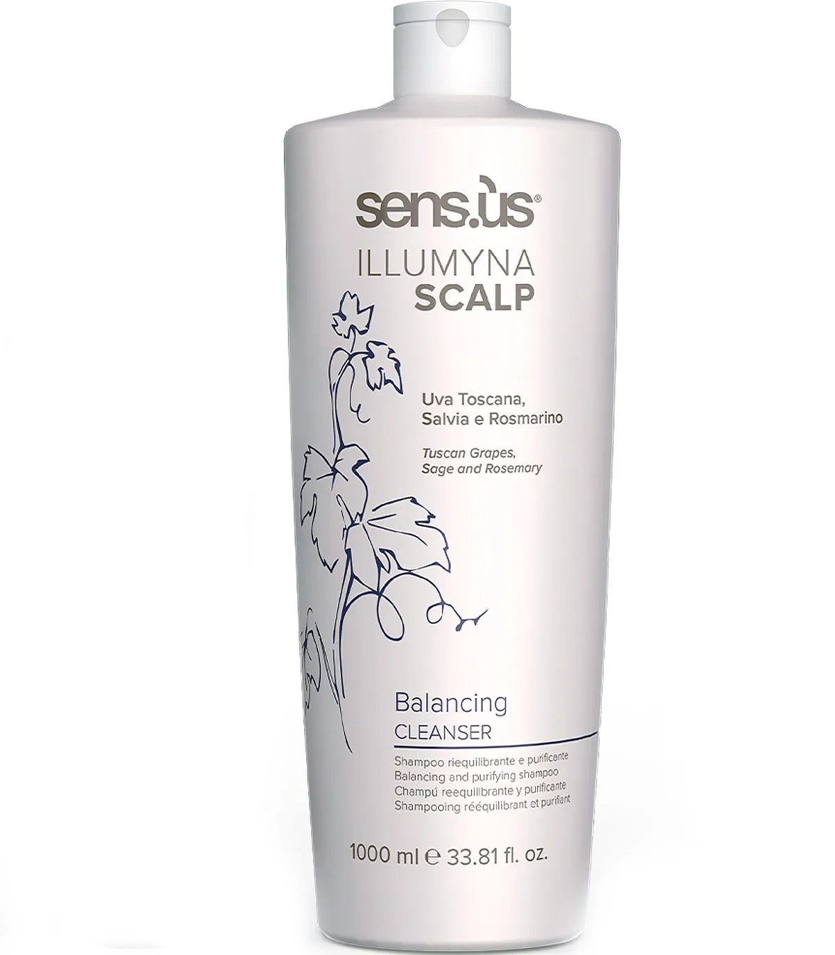 Sensus Illumina Scalp Balancing Cleanser Шампунь для жирної шкіри голови купити в Києві, Україні - Lavka Kaban