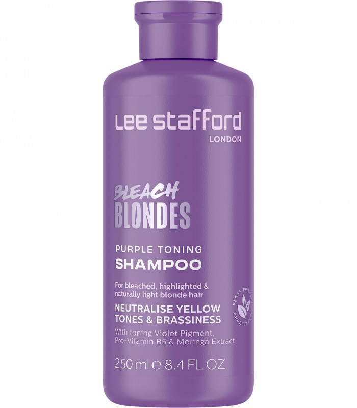 Lee Stafford Bleach Blondes Purple Toning Shampoo Тонирующий фиолетовый шампунь купить в Киеве, Украине ❤ Lavka Kabani