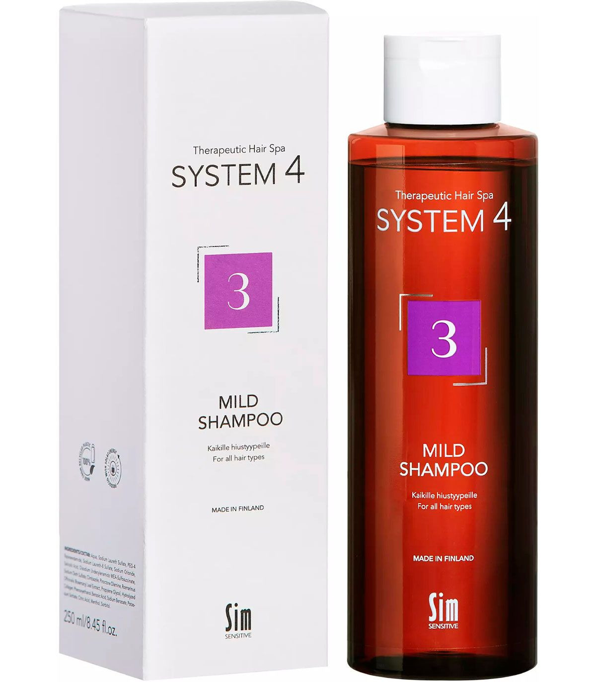 Шампунь №3 для всіх типів волосся Sim Sensitive System4 №3 Mild Shampoo купити в Києві, Україні ❤️ Lavka Kabani