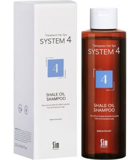 Шампунь №4 для дуже жирної, чутливої і роздратованої шкіри голови Sim Sensitive System4 Shale Oil Shampoo