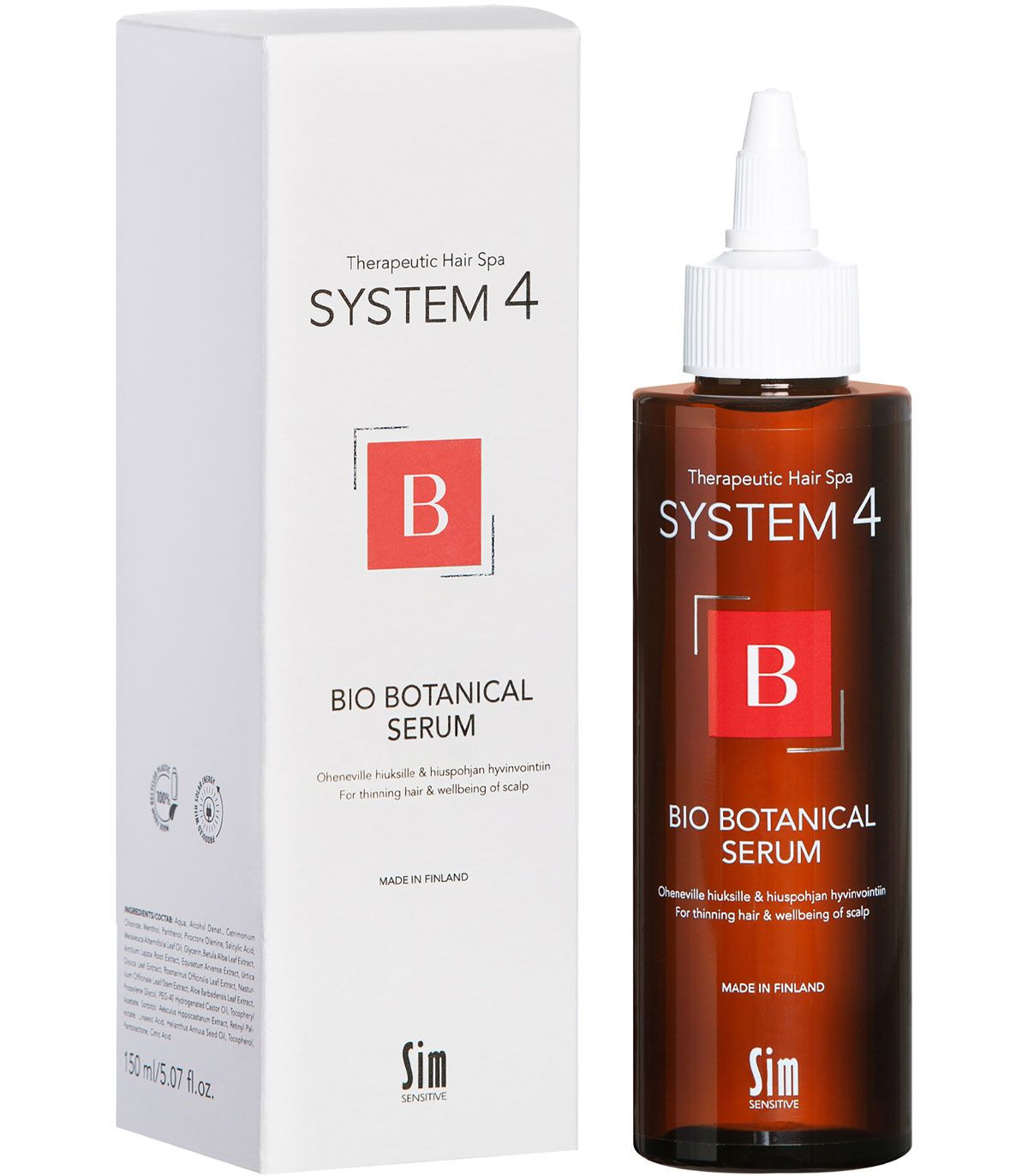 Sim Sensitive System4 B Bio Botanical Serum Био-Ботаническая Сыворотка против выпадения купить в Киеве, Украине ❤️ Lavka Kabani
