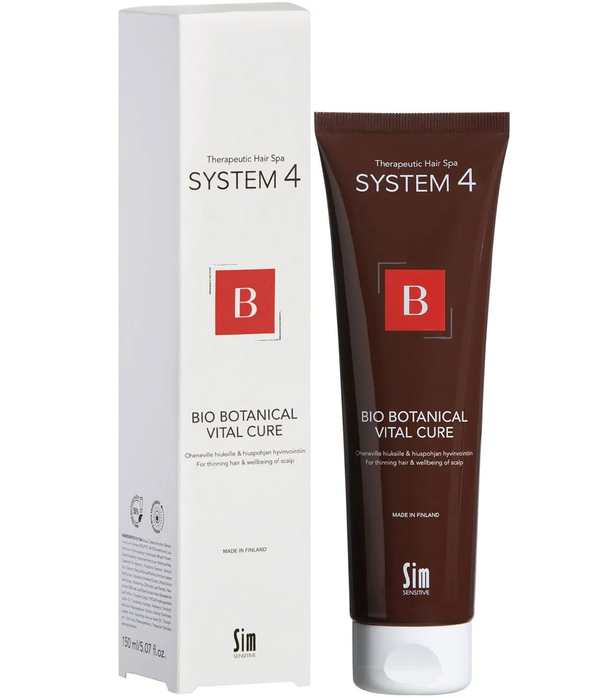 Sim Sensitive System4 B Bio Botanical Vital Cure Бальзам для шкіри голови проти випадання волосся купити в Києві, Україні ❤️ Lav