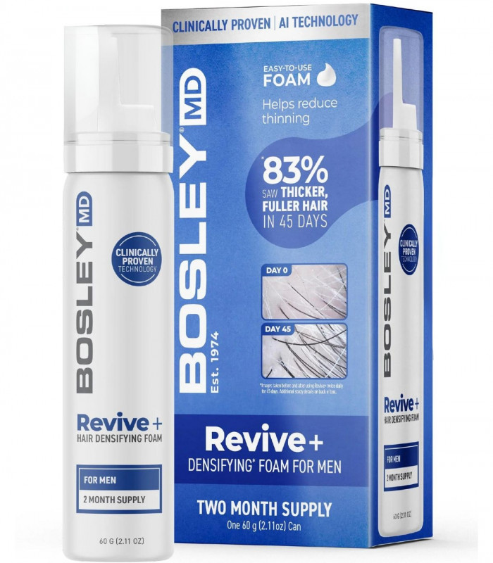 REVIVE+ пена против выпадения волос у мужчин Bosley MD Mens' Revive+ Densifying Treatment Foam купить в Киеве, Украине