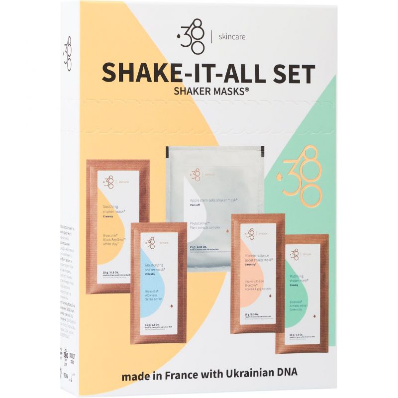 Набір шейкерних масок 380 Skincare Shake-It-All Set Набір шейкерних масок 380 Skincare Shake-It-All Set
