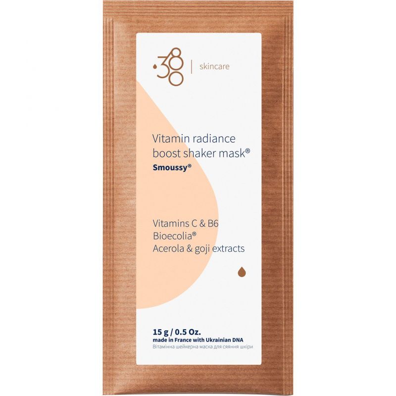 Вітамінна шейкерна маска для сяйва шкіри 380 Skincare Vitamin Radiance Boost Shaker Mask Вітамінна шейкерна маска для сяйва шкіри 380 Skincare Vitamin Radiance Boost Shaker Mask