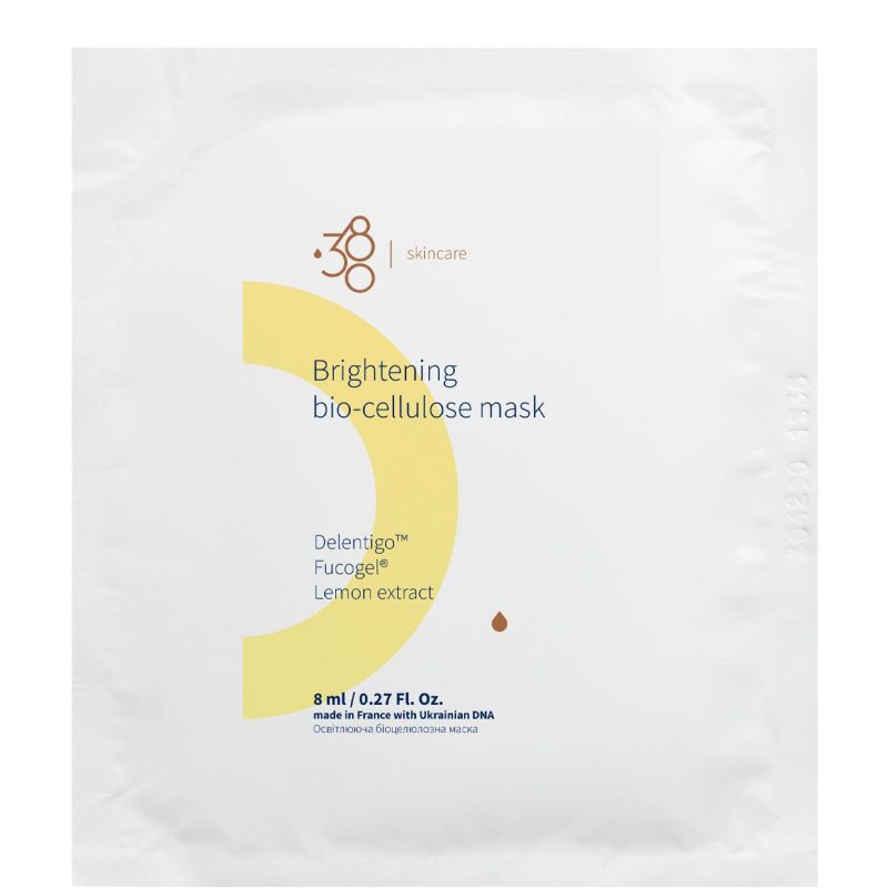 Осветляющая биоцеллюлозная маска для лица 380 Skincare Brightening Bio-cellulose Mask