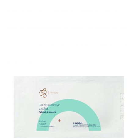 Біоцелюлозні патчі для зони навколо очей 380 Skincare Bio-cellulose Eye Patches Refresh & Smooth