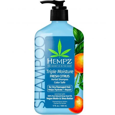 Шампунь Тройное Увлажнение Hempz Triple Moisture Fresh Citrus Herbal Shampoo