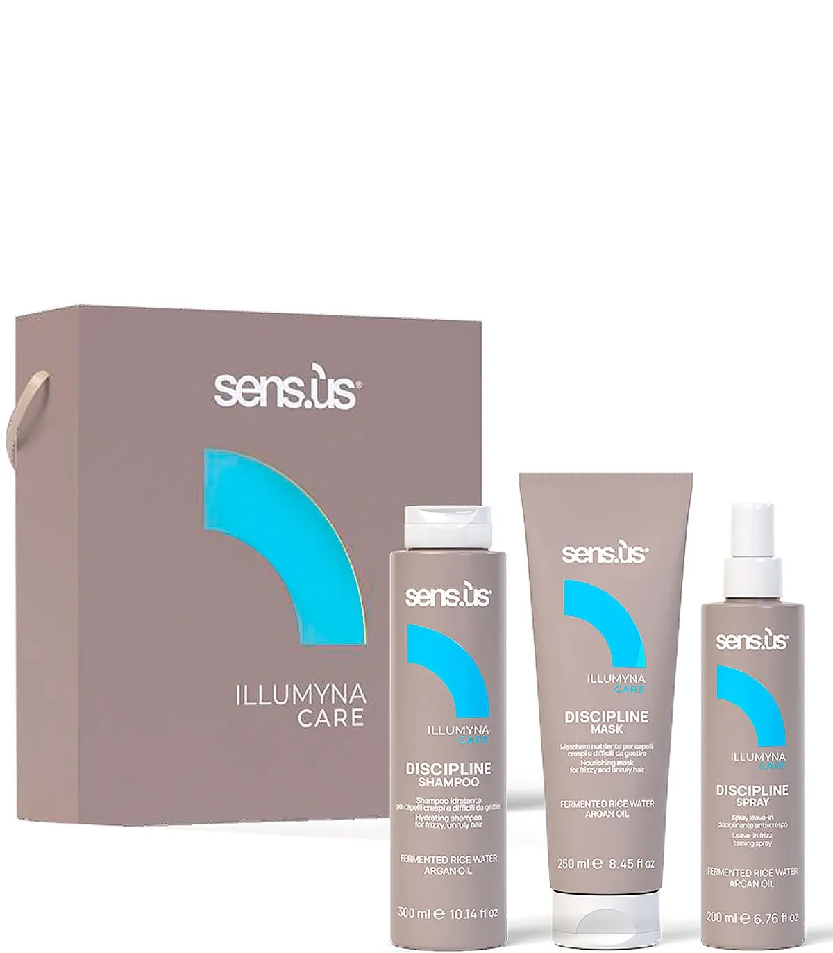 Sensus Illumyna Discipline Kit Подарочный набор для пушистых волос купить в Киеве, Украине ❤️ Lavka Kabani