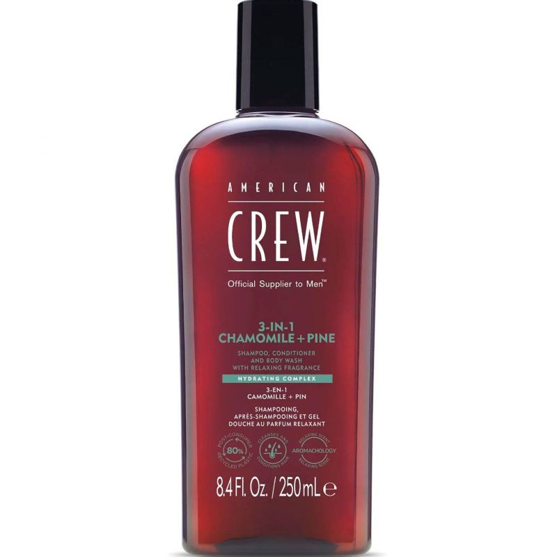 Средство 3 в 1 по уходу за волосами и телом American Crew 3 In 1 Chamomile + Pine