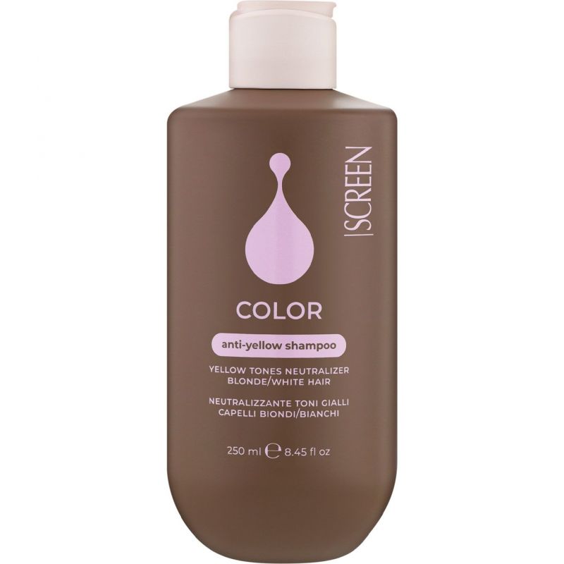 Шампунь для нейтралізації жовтих відтінків Screen Color Enlive Anti-Yellow Shampoo Шампунь для нейтралізації жовтих відтінків Screen Color Enlive Anti-Yellow Shampoo