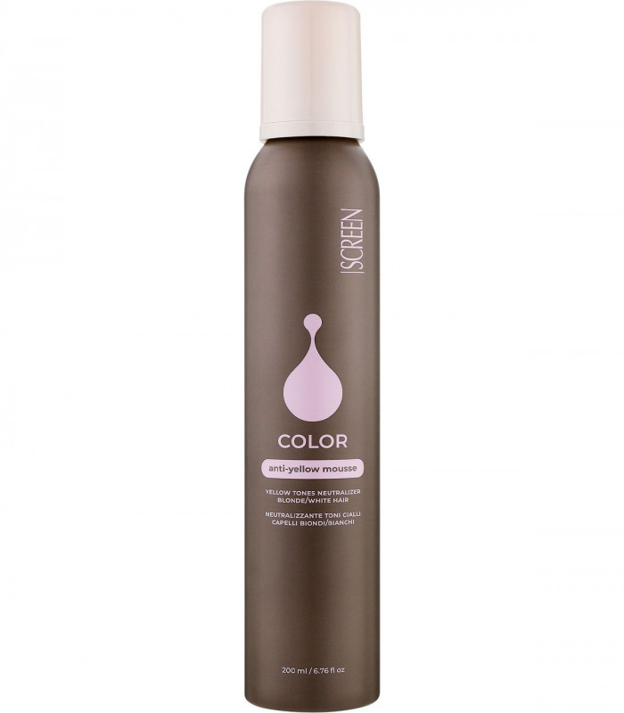 Screen Color Enlive Anti-Yellow Mousse Мусс для нейтрализации желтых оттенков волос купить в Киеве, Украине ❤️ Lavka Kabani