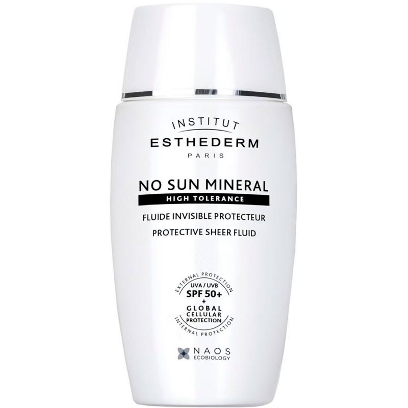 Ультралегкий флюид для лица с тоном Institut Esthederm No Sun Mineral SPF 50+ Sheer Fluid