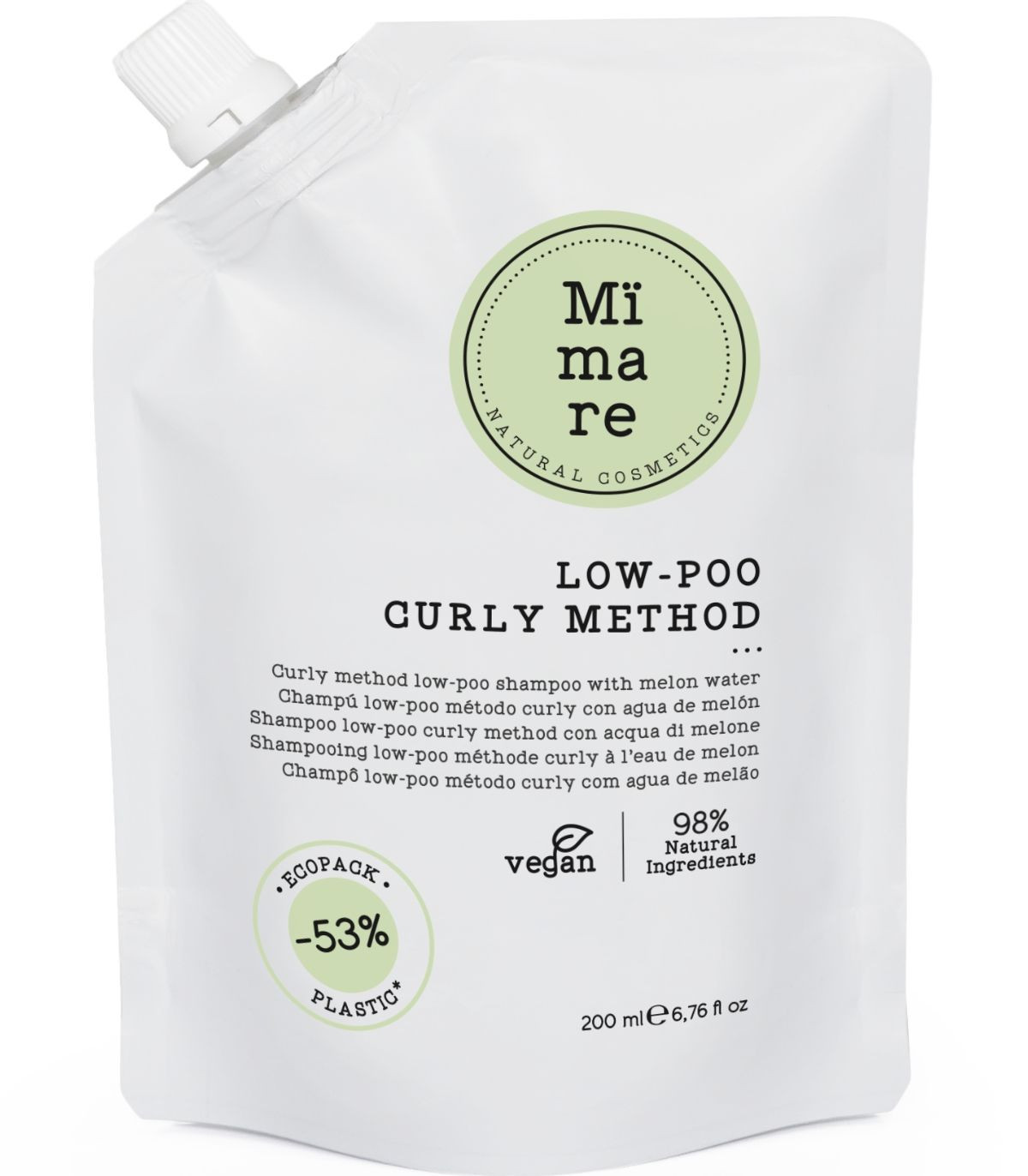 Mimare Curly Method Low-Poo Shampoo Шампунь для кучерявых волос купить в Киеве, Украине ❤️ Lavka Kabani