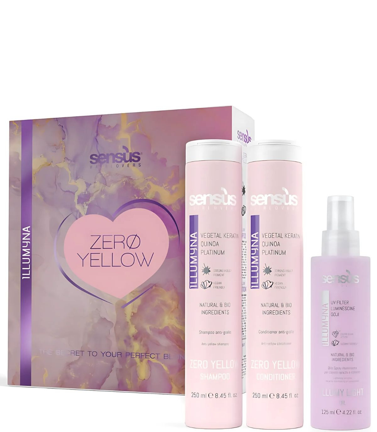 Sensus Zero Yellow Retail Набір проти жовтизни волосся купити в Києві, Україні - Lavka Kabani