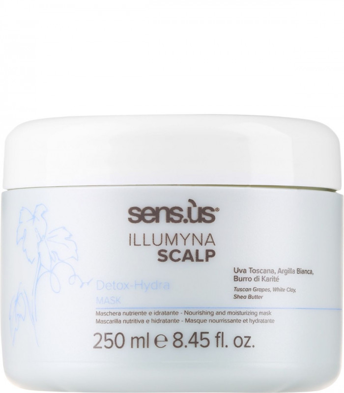 Sensus Illumyna Scalp Detox Hydra Mask Детоксифицирующая увлажняющая маска для волос купить в Киеве, Украине ❤️ Lavka Kabani