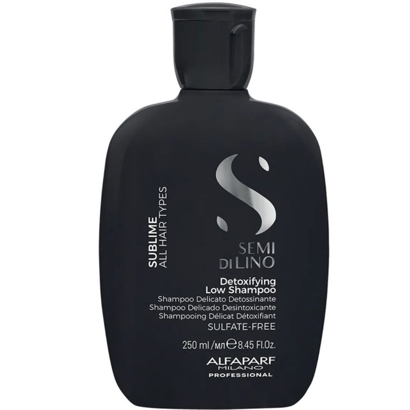 Шампунь для детоксикації волосся Alfaparf Milano Semi di Lino Sublime Detoxifying Low Shampoo